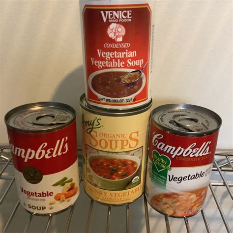 Canned Soup- Vegetable - All Types