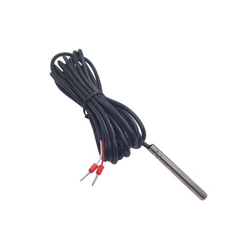2 Wire 6mm Dia 60mm Long PT1000 Class B RTD Sensor 3m For Solar Water ...
