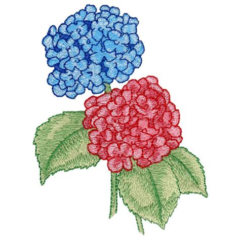 Hydrangeas Machine Embroidery Designs Machine Embroidery Embroidery