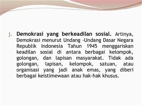 Dinamika Penerapan Demokrasi