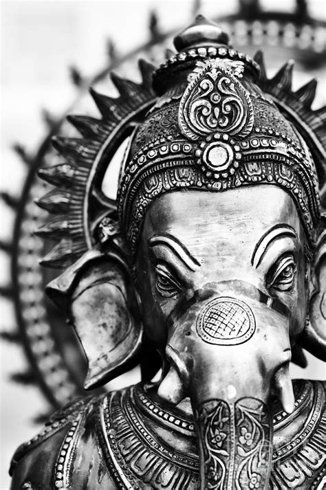 Ganesha Monochrome Photograph By Tim Gainey Fine Art America