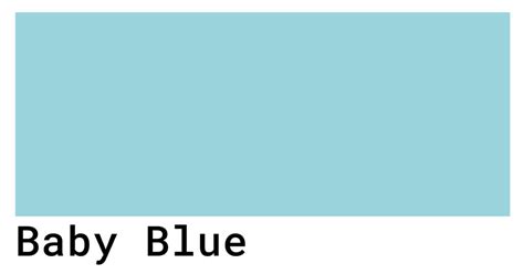 Baby Blue Color Codes - The Hex, RGB and CMYK Values That You Need