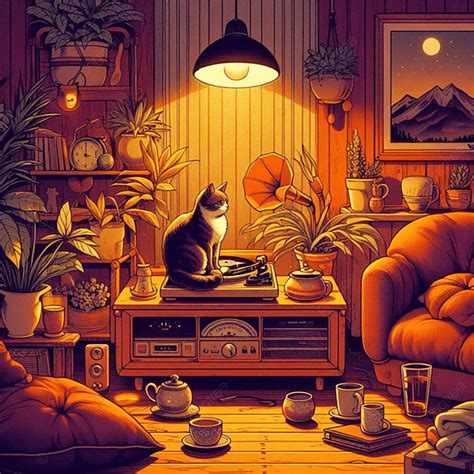 Relaxing Lofi Them Background Image Lofi Theme Relaxing Background