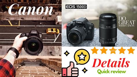 Canon Eos 1500d 24 1 Digital Slr Camera Best Vloging Camera Link Description Youtube