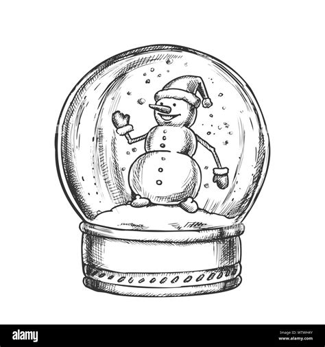 Realistic Snowman Drawing