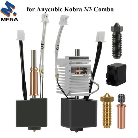 Kit Hotend Para Anycubic Kobra3 3 Combo Bi Metal Heatbreak Hot End 24V