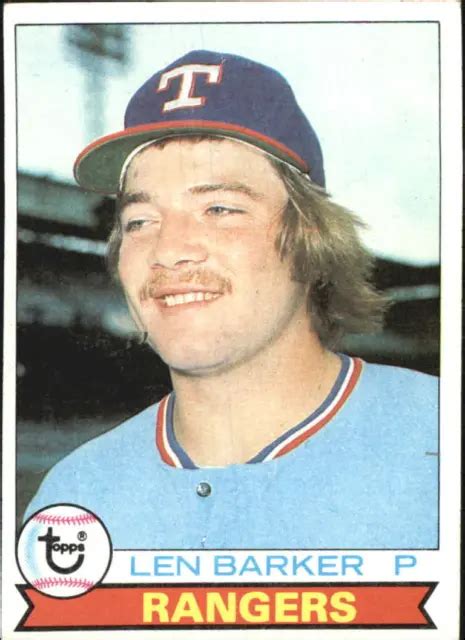 CARTE DE BASEBALL 1979 Topps Texas Rangers 94 Len Barker très bon