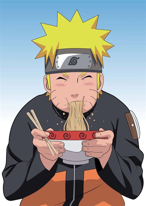 As A Manga Only I Have Rarely Seen Naruto Actually Eating Ramen Im