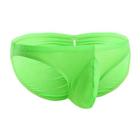 Mens Ice Silk Seamless Bikini Briefs Underwear Pouch Stretchy Lingerie Underwear Ebay