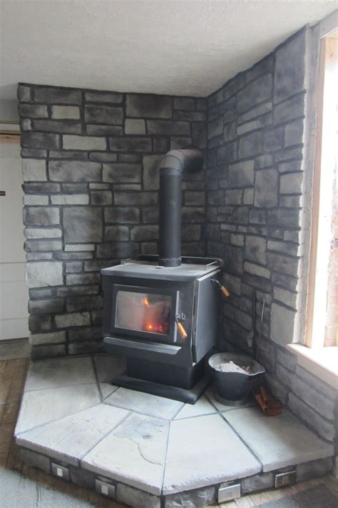 Corner Woodstove With Extra Wood Storage Wood Stove Hearth Wood