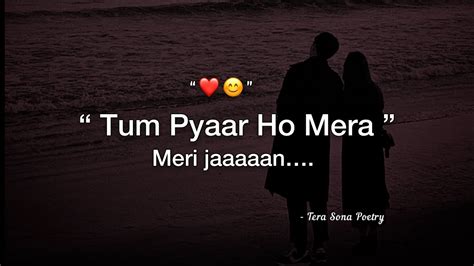 Tum Pyaar Ho Mera Meri Jaaaan ️😊 Love Status For Whatsapp Love Status 2023 Terasona Youtube