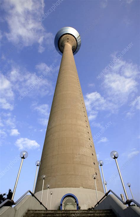 Rhine Tower, Dusseldorf, Germany - Stock Image - T300/0664 - Science ...