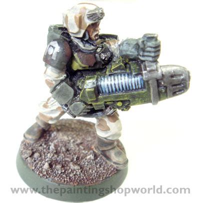 paint warhammer  plasma gun glow effect  painting shop
