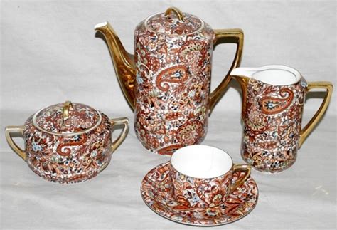 ROYAL EPIAG PAISLEY PORCELAIN TEA SET Porcelain Tea Set Vintage