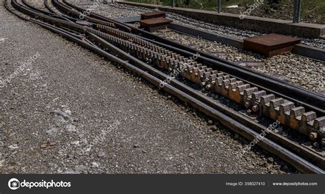 Railway Station Rack Railway Wilderswil Switzerland Stock Photo By