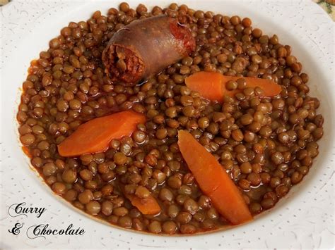 Curry Y Chocolate Potaje De Lentejas Pardinas