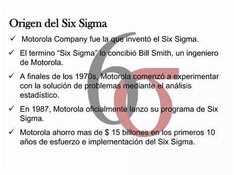 Qué es el Six Sigma PPT