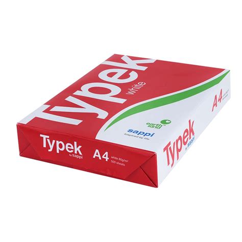 Typek Sappi White Bond Copy Paper A4 80gsm Pack 500 Per Ream Waltons