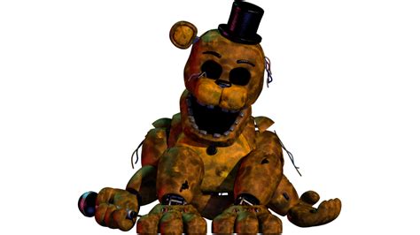 Golden Freddy Ucn Render Remake By Nathanniellyt On Deviantart