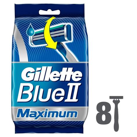 Скидка на одноразовые мужские бритвы Gillette Blue II Maximum 8 шт.