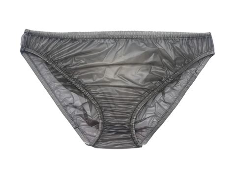 Haian Bragas De Bikini De Pl Stico Ropa Interior De PVC Color Negro Transparente Paquete De