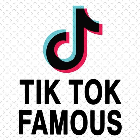 Tik Tok Famous Svg Trending Svg Tik Tok Svg Tik Tok Logo Inspire Uplift