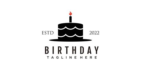 Birthday cake logo design icon template 13794712 Vector Art at Vecteezy