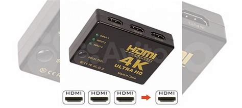 Hdmi свитчер (переключатель) 3к1 UHD купить в Новосибирске с доставкой ...