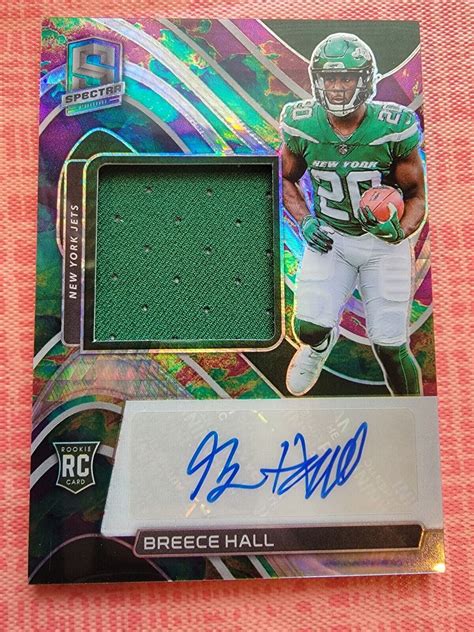 Panini Spectra Rookie Patch Autographs Breece Hall Au