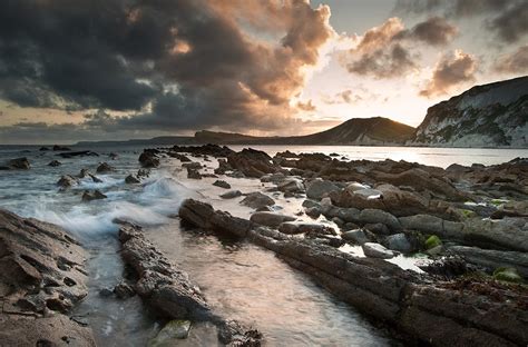 Sunrise Ocean Landscape Mupe Bay Jurassic Coast England Photograph By