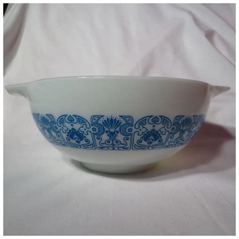 Pyrex Blue Horizon Cinderella Mixing Bowl 443 Ruby Lane