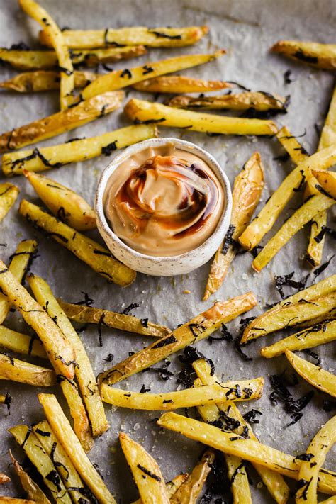 Pick Up Limes Seaweed Baked Fries With Hoisin Mayo And Sriracha Mayo