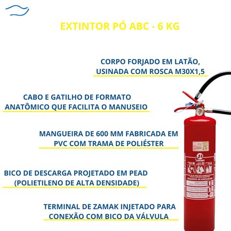 Extintor 6kg Resil R916 Pó Abc Produtos Náuticos Produtos Náuticos