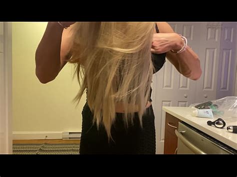 Crossdressing Into Slutty Blonde XVIDEOS