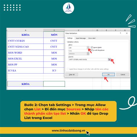 03 Cách Tạo Drop List Trong Excel Nhanh Chóng