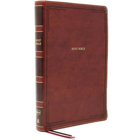 Nkjv, Thinline Bible, Giant Print, Leathersoft, Brown, Thumb Indexed, Red Letter Edition ...