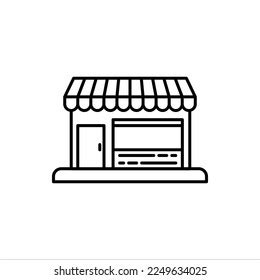 Store Building Icon Illustration Isolated Vector Stock Vector Royalty