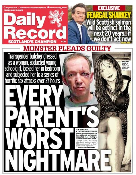 Periódico Daily Record Reino Unido Periódicos De Reino Unido Edición De Viernes 19 De Mayo