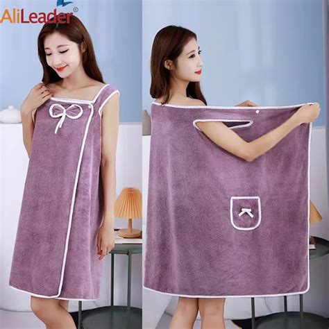 Microfiber Soft Bath Towel Women Sexy Wearable Quick Dry Bathing