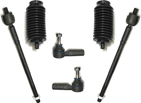 Amazon PartsW 6 Pc Front Steering Kit Inner Outer Tie Rod Ends