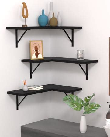 Amazon NATURE S SOURCE Floating Corner Shelves Set Of 4 Corner