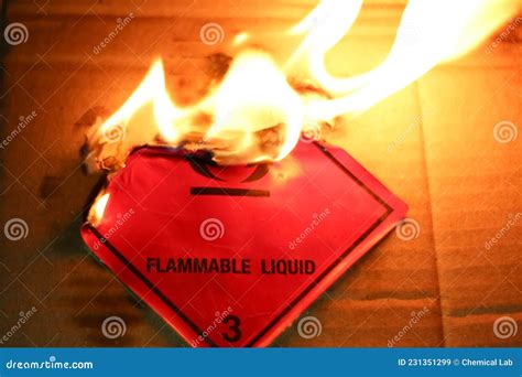 Flame is Burning Flammable Liquid Stock Image - Image of object, danger ...