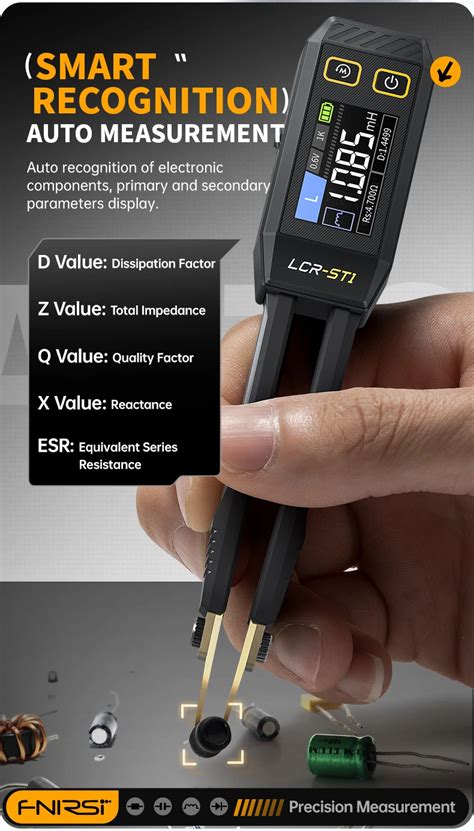 FNIRSI LCR-ST1 Мини-умный тестер компонентов пинцета для диода ...