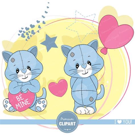 Valentines day clipart Valentine clipart Kitty clipart Cat