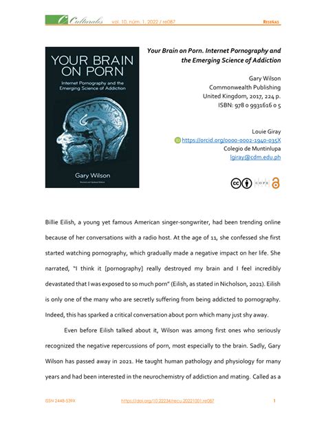 PDF Reseña Your Brain on Porn Internet Pornography and the Emerging Science of Addiction