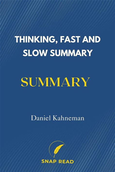 Thinking Fast And Slow Summary Daniel Kahneman EBook By Snap Read