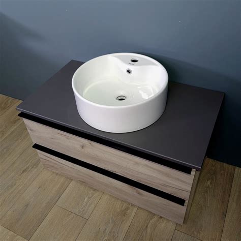 Раковина для ванной круглая накладная Teymi Lina Pro D40 белая T50107 ...