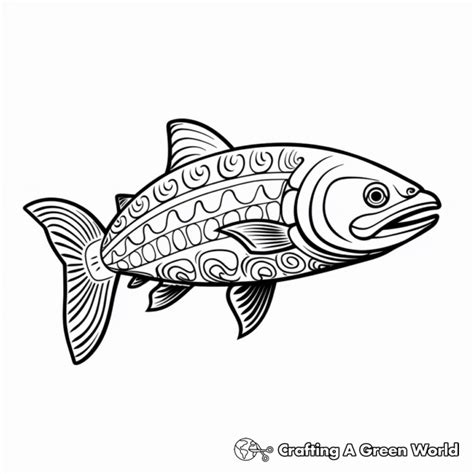 Salmon Coloring Pages Free Printable