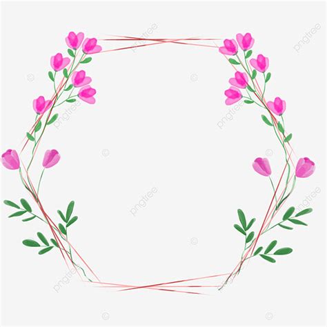 Watercolor Frames Flowers Png Transparent Cute Watercolor Flower Frame