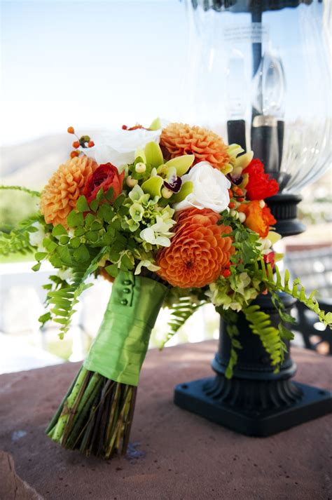 Orchid, Dahlia, Rose, Berry Bridal Bouquet